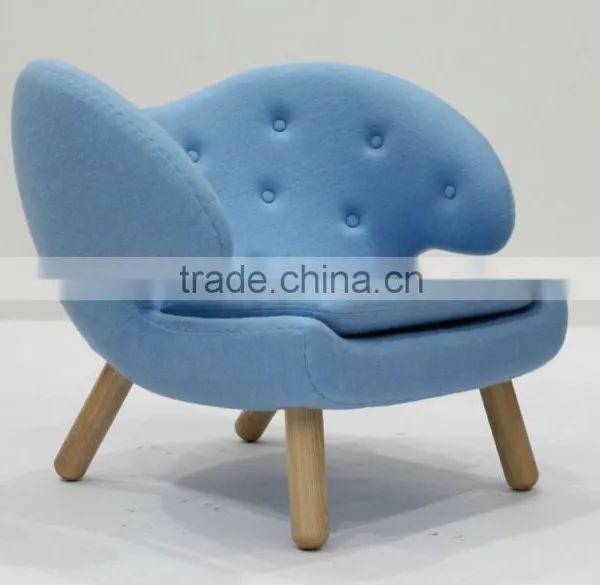 Replica Fiberglass Material Elegant Grace Cashmere Finn Juhl Pelican Chair With Solid Wood Frame photo-6