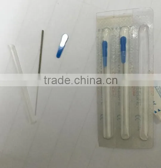 Silver Handle Acupuncture Needles With Tube CE & ISO photo-2