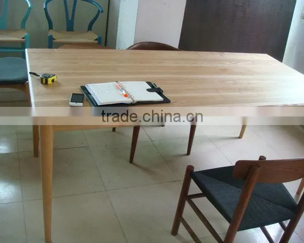 Sample Design Ash Wood Rectangle Long Dining/restaurant Table photo-2