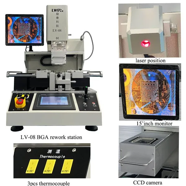 Minster Automatic IR Infrared Soldering Welding Reballing BGA Rework Station With Laser Position photo-3