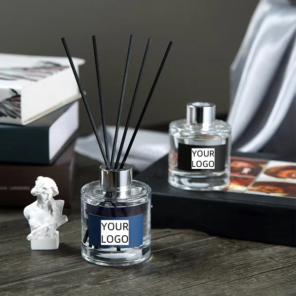 ENO Wholesale LOW MOQ Luxury Electroplating Gold Glass Jar With Customized Package Luxury Home Decoration Custom Reed Diffuser