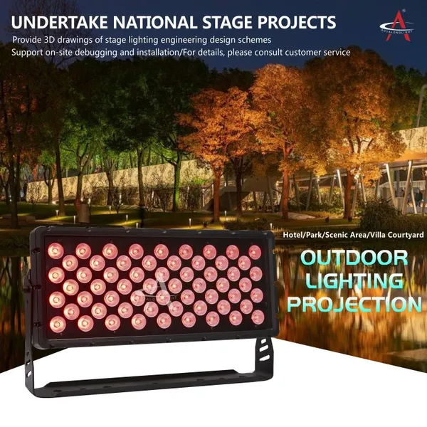 TG60 IP65 LED Waterproof Floodlight 60x15W RGBW 4in1 800W DMX Effect Light photo-4