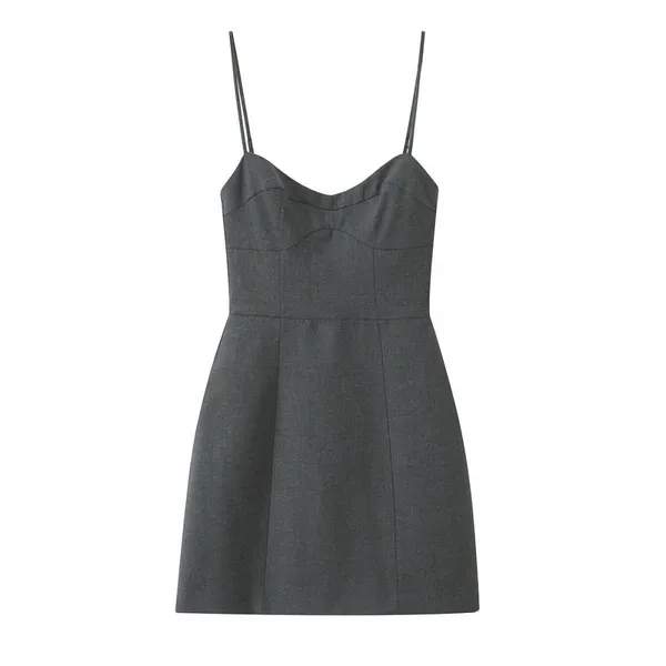 2025 New Fashionable Elegant Women's Slim Waist Strappy Mini Dress