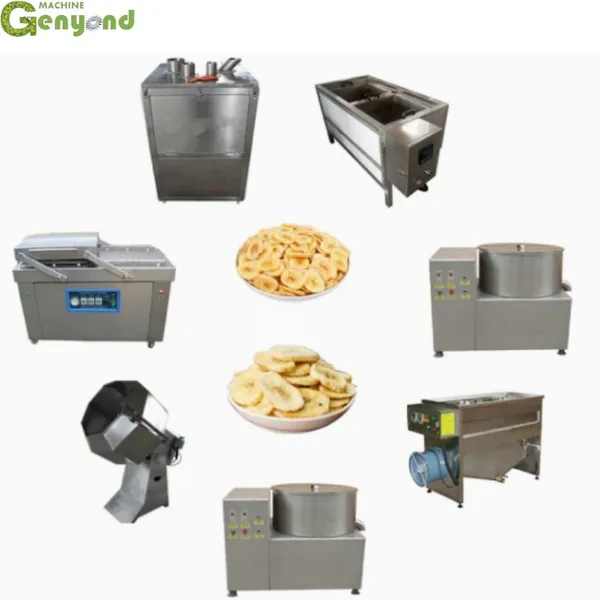 Genyond Banana Slice Frying Machine Assembly Line/Plantain Chips Production Line