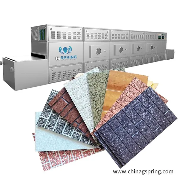 Energy Saving PLC Automatic Industrial Microwave Oven For Gypsum Board Drying Production Line