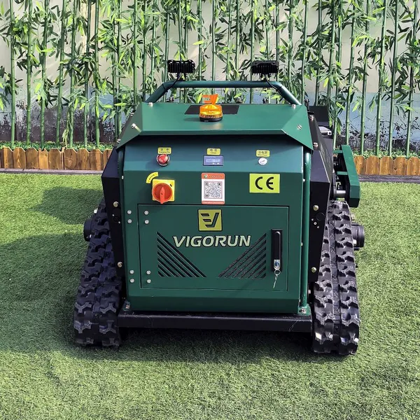 Tracked Agriculture Gasoline Powered Commercial Brushless DC Servo Motor Remote Controlled Electric Starter Flail Mower 2-Stroke photo-4