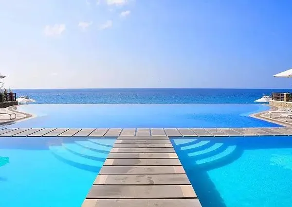 Transparent Borderless Swimming Pool, Large Outdoor Swimming Pool, Constant Temperature Borderless Swimming Pool Planning, Design, and Construction, photo-4