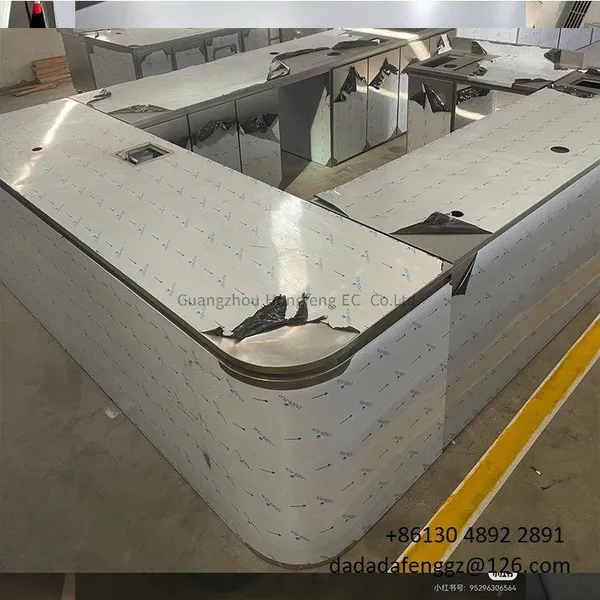 DADADAFENG Custom U‑Shaped 304 Stainless Steel Bar Counter Pub Bar Counter
