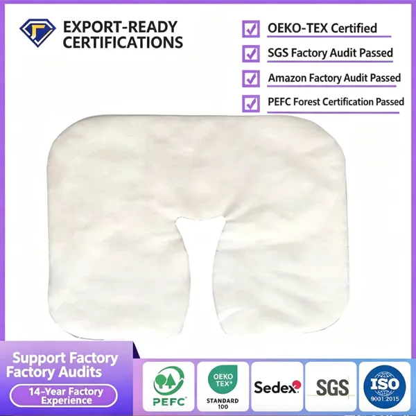 Disposable Face Cradle Covers for Massage Tables – U-Shaped Face Rest Towels for Salons, Spas & Beauty Clinics