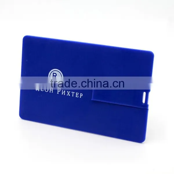 Cheapest 2gb 4gb 8gb 16gb Blue Cerdit Card USB Flash Stick For Electronic Gifts photo-2