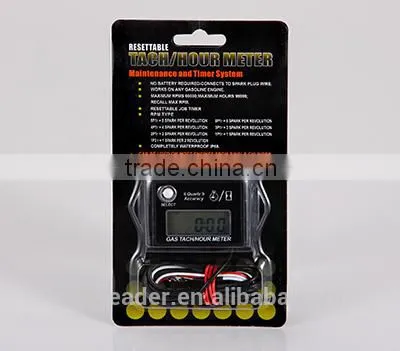 Digital Inductive Waterproof Tiny Tach Hour Meter Tachometer Used For Motocross Dirt Bike Boat Marine Generator photo-6