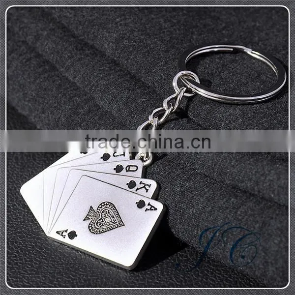Hot Sale Custom Poker Zinc Alloy Acrylic Keychain For Promotion photo-2