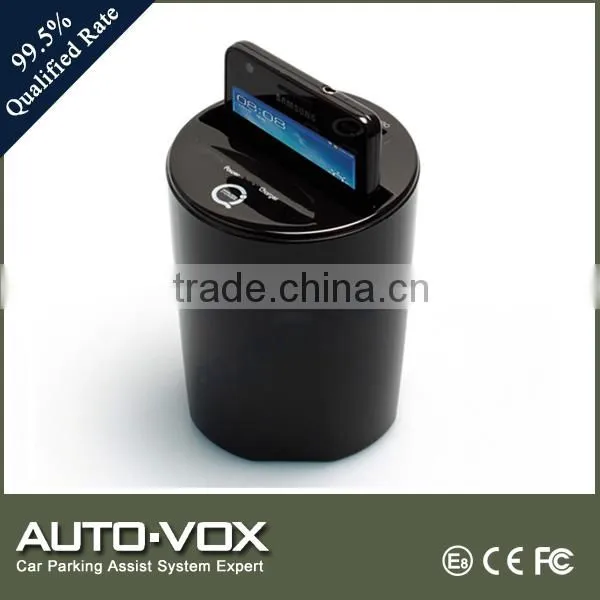 QI Compatible Cup Holder Car Wireless Charger Certificated