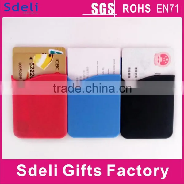 Factory Sell New Promotion Gifts Silicone Mobile Phone Card Holder photo-3