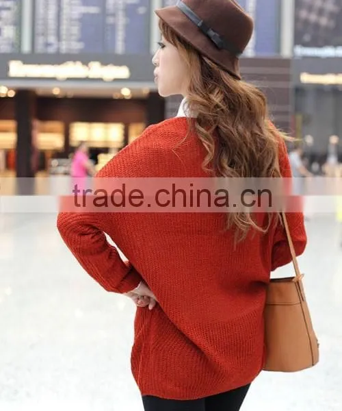 Hot Sale Ladies Loose Knitted Sweater photo-5