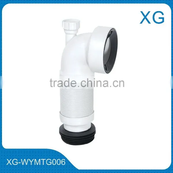 Steel Wire PP Flexible Extensible WC Pan Waste Tube/toilet Wall Drainage Sewer Tube/Toilet Underground Waste Drainage Pipe