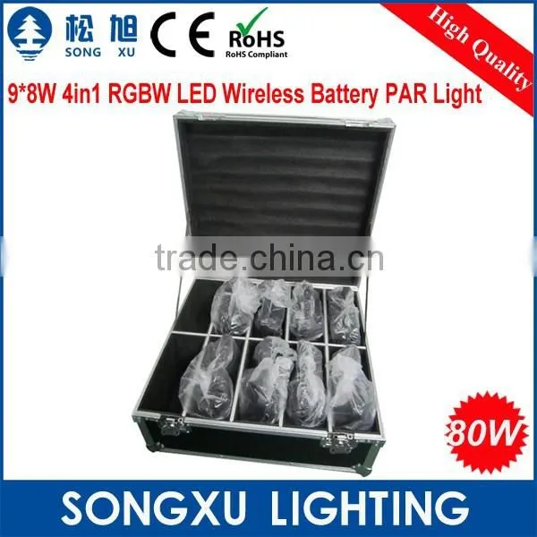 9x8w Rgbw Led Stage Light Par Can Wireless Led up Light for Wedding Party dj Club photo-6