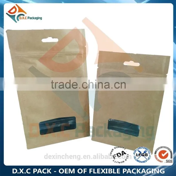 Snack Food Stand Up Pouches With Window For Food Packaging photo-6