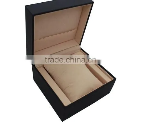 Single Black Leather Gift Box for Watch