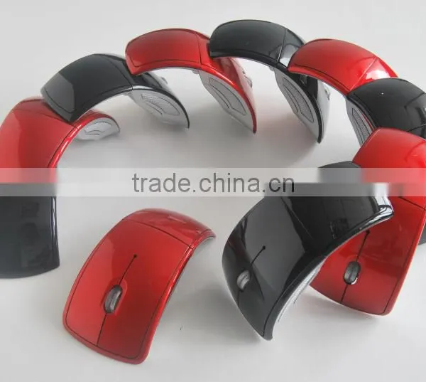 2.4g Wireless Foldable Mouse for pc Mac With Customized Logo+ Mini Usb Receiver photo-6