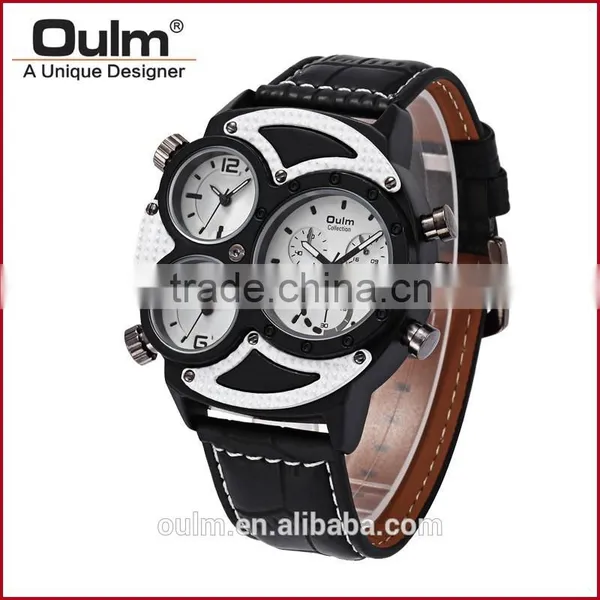 Oulm Collection Watches, Fashion 3 Time Watches, Cool Watches for Teenagers