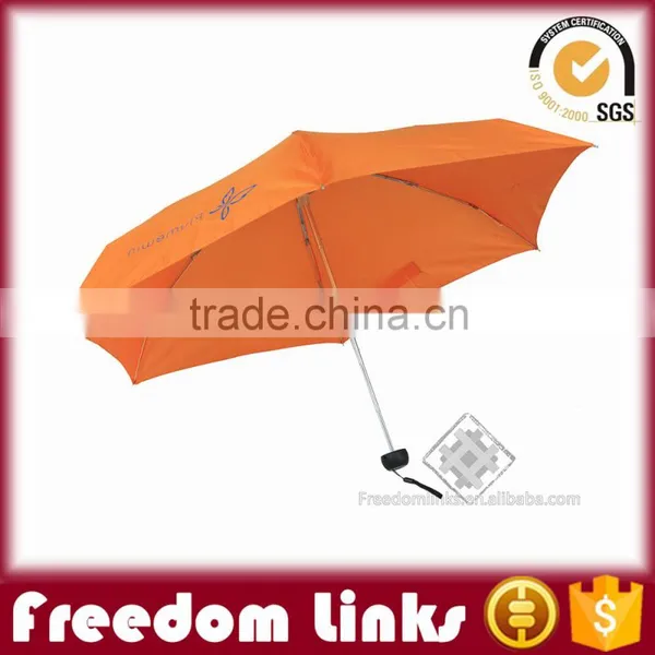 19 Inch 6K Orange Smart 5 Folding Umbrella Custom Logo photo-2