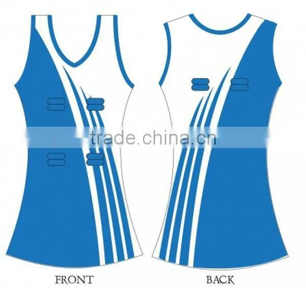 Stripe Design Netball A-line Dress Sublimation Made photo-3