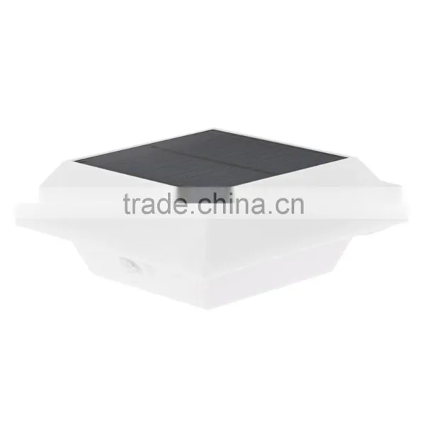 3W 6LED Solar Powered PIR Motion Sensor Wall Mount Lamp Security Outdoor Light Bright/Dim Mode for Garden Door Street Path Yard photo-3