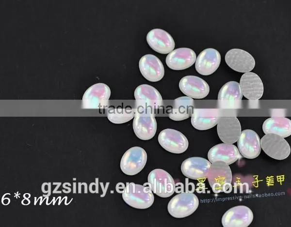 Korean Style Glass Resin Stone Opal Color Decorative Stones ZX:SZ573 photo-5