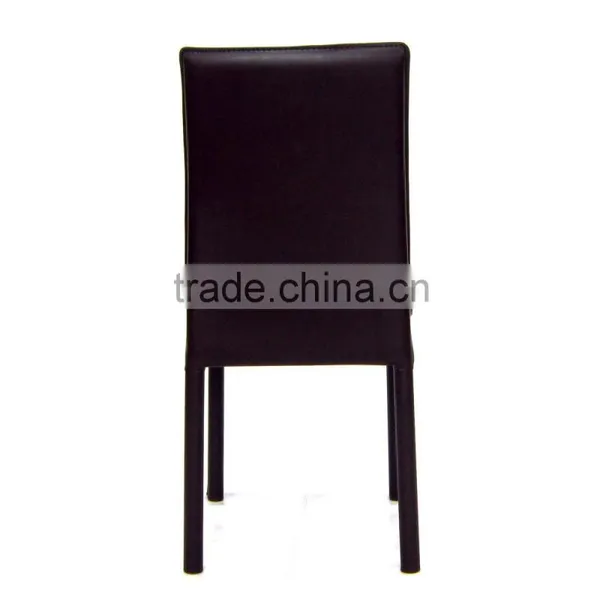 Modern Appearance Metal Style Leather Upholstery Dining Chair photo-4