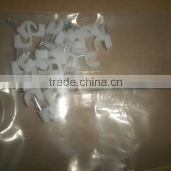 Supply Nail Cable Clips/plastic Cable Clips/nail Cable Clamps 24mm photo-3