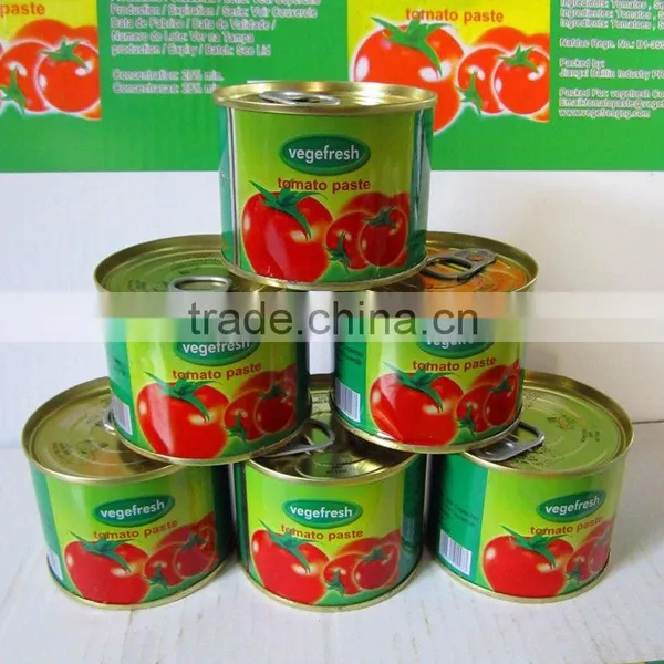 Canned Foods Wholesale,70G-3000G Canned Tomato Paste, Brix: 28-30% photo-3