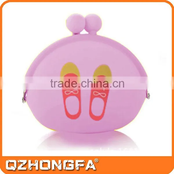 2015 Cheap Promotional Candy Color Silicon Zipper Coin Purse photo-3