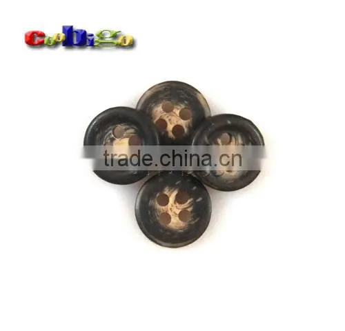 11.5mm(18L) Fashion Wood Grain Resin Buttons 4 Holes Sewing Craft DIY Accessories For Bag Shoe Garment #FLN004-11.5B photo-2