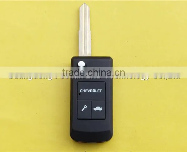 2 Buttons Remote Flip Folding Key Fob Case for Chevrolet Lova photo-2