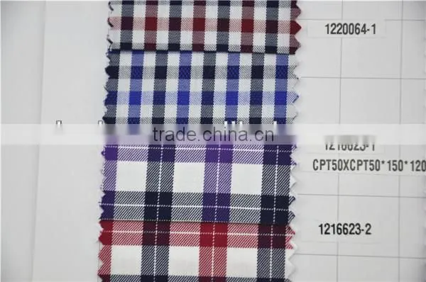 Wholesale High Quality Cotton Tartan Fabric For Top Shirts
