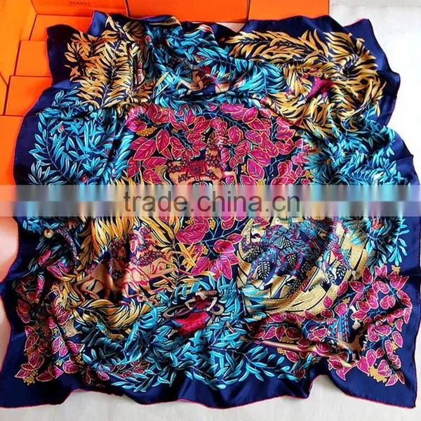 100% Silk Scarf With Golden Color for Women photo-5