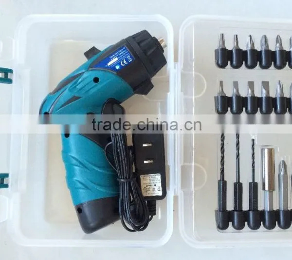 3.6Volt/4.8Volt Best Selling Cordless Screwdriver With 18pcs Bits in Plastic Carry Case photo-3