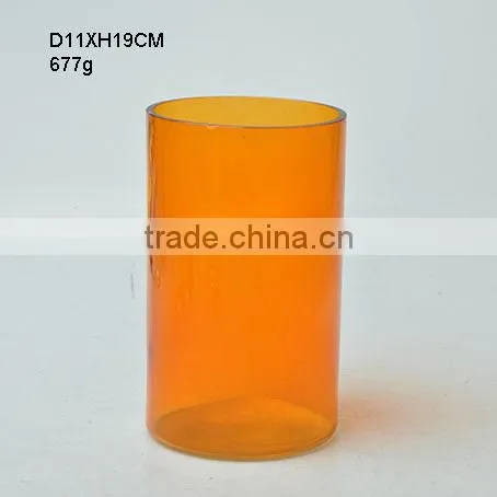 Mini Orange Decorate Glass Vase, Glass Flower Bottle photo-2