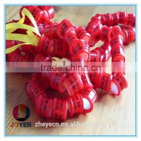 500pc Free Plastic Transparent Free Color 8mm With Name Phone Country Year Pigeon Ring 2015 photo-2