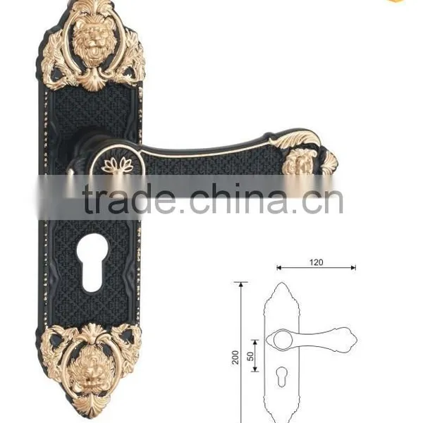 Door lock in guangzhou new style handle lock plate door lock