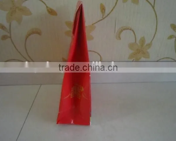 Red Color Printing Paper Bags Paper Bags for Packing Nourishment Red Paper Bag photo-3