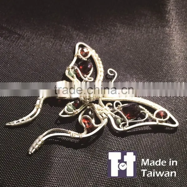 Delicacy Manual Design Butterfly Sterling Silver Necklaces Jewelry photo-2