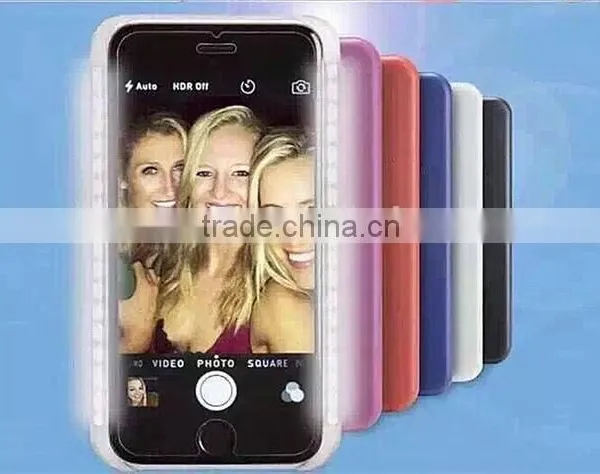 New LED Cell Phone Case for Iphone 6S. Exclusive Design by Suodarui. Super Bright LED Lighting Great for Selfie and Flashlight. photo-2