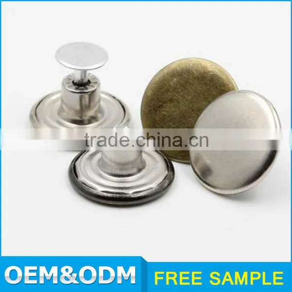 Custom Logo Imitation Bronze Color Jeans Button photo-3