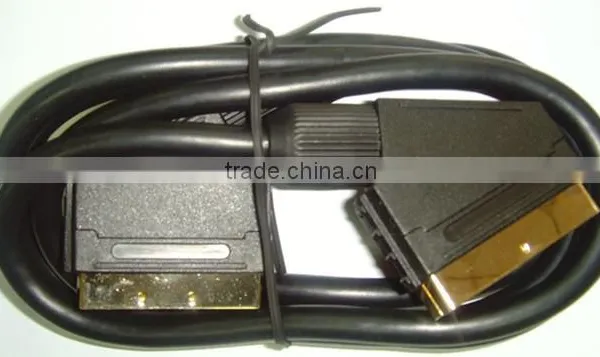 Gold Plated 21 Pin Scart to Scart Cable