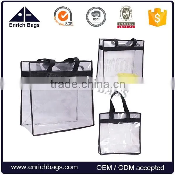 Enrich Clear PVC Tote Bag Transparent Shopper Tote Bag In Fashion Design Quality Choice
