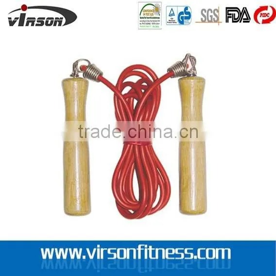Wooden Skipping & Leather Jump Rope photo-2