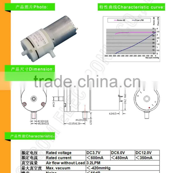 Suction Pump Medical ,air Suction Pump Dc6v/12v/24v photo-2