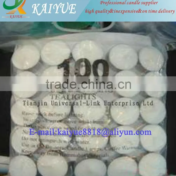 Popular White Tea Light 50pcs/bag